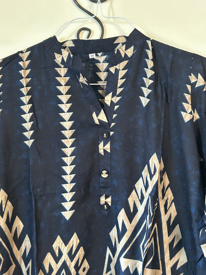 Kurti Connection USA Printed Tunic and Trouser Set