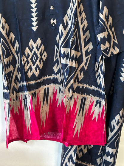 Kurti Connection USA Printed Tunic and Trouser Set
