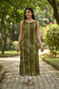 Sleeveless Printed Straight Kurti