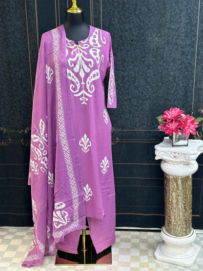 Kurti Connection USA Traditional Ethnic Three Piece Suit Set