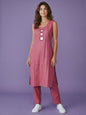 Sleeveless Kurti With Pants Set