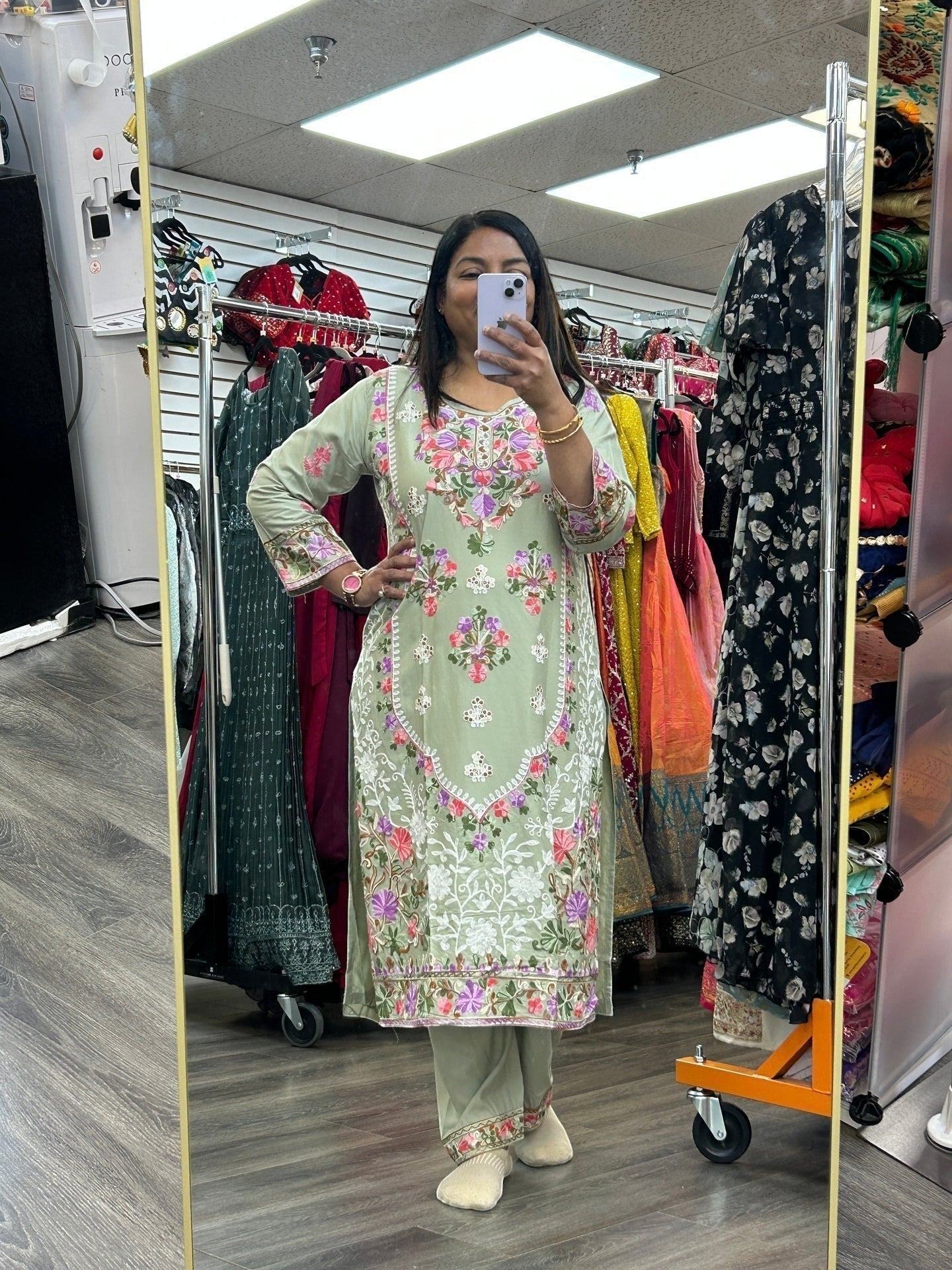 Traditional Embroidered Kurti Set