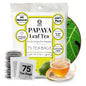 Akshit 75 Papaya Leaf Tea Bags (Té de hojas de papaya )– Caffeine-Free Herbal Support for Immunity & Digestion, Stress Relieving & Energy Tea.