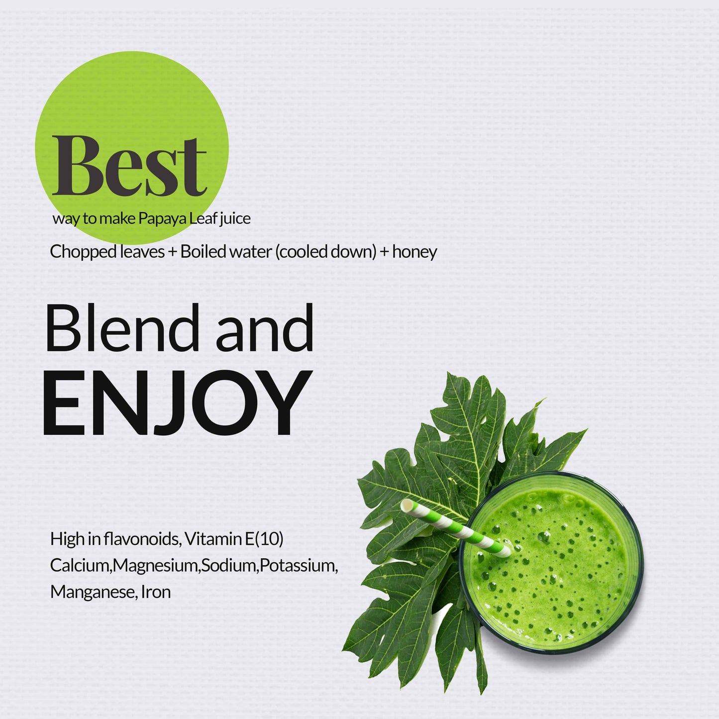 Akshit Papaya Leaves, Hojas de papaya, 2.6oz, Dried Papaya Leaf, Herbal Tea, Non GMO, Caffeine free, Sugar free, Rich In Vitamins.