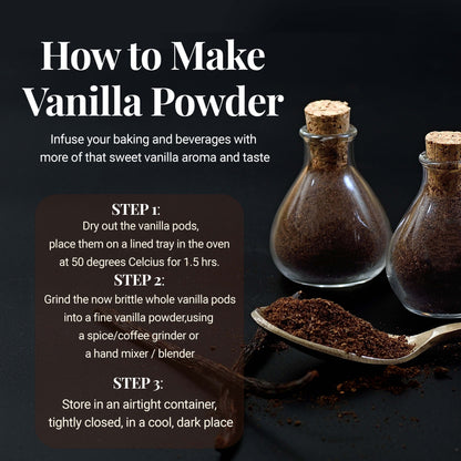 Whole Bulk Vanilla Beans - Order - NON GMO Gourmet Vanilla Pods 6 - 8 Inches For making Baking Whole Premium Vanilla Beans Grade A  by New York Vanilla