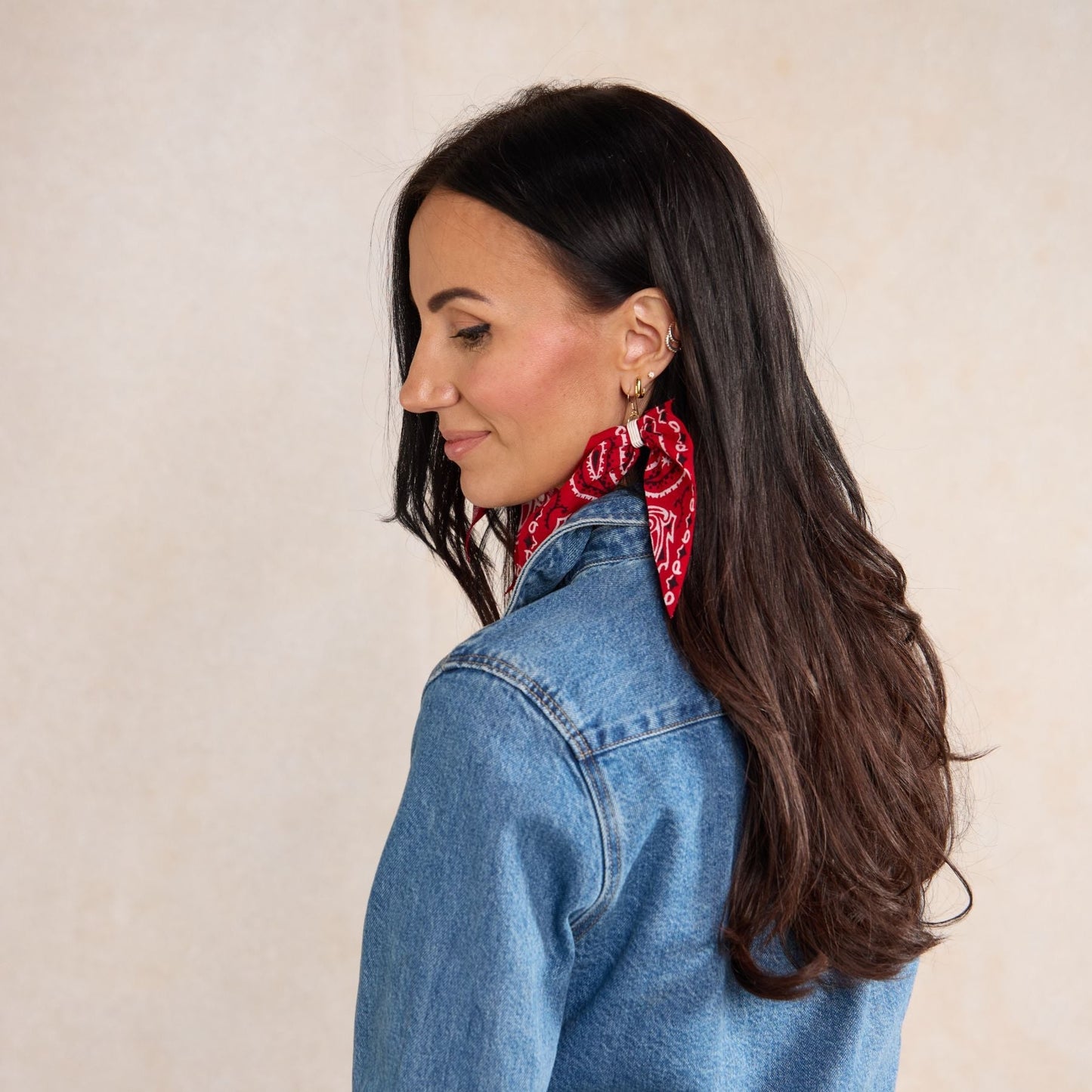 Red Bandana Earrings