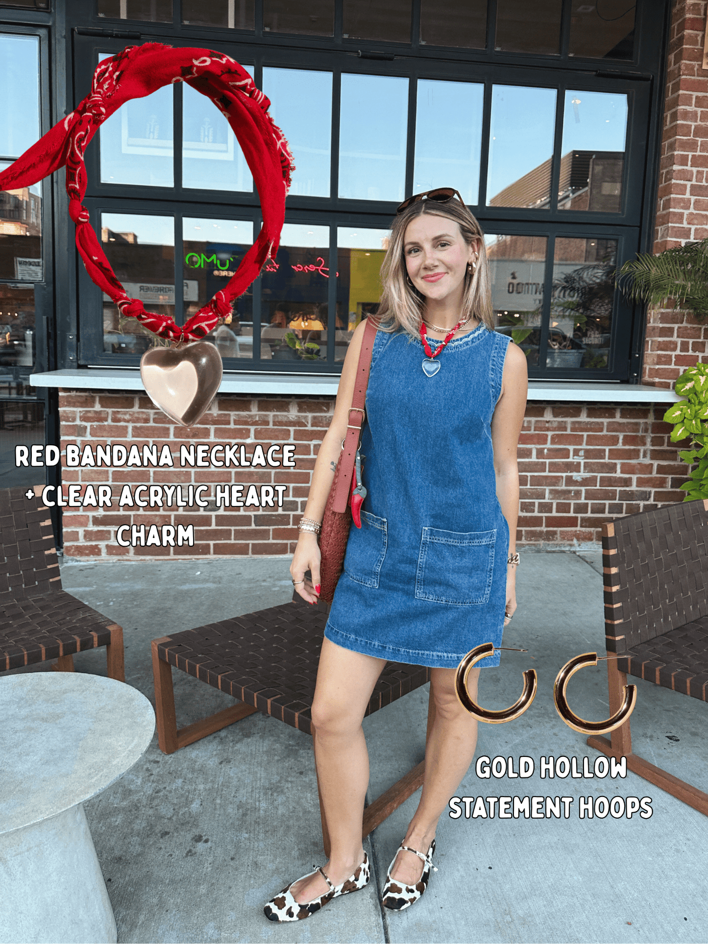 Red Bandana Necklace